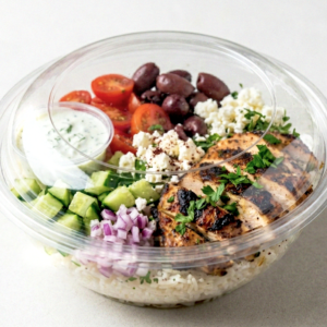 Mediterranean Chicken Rice Bowl
